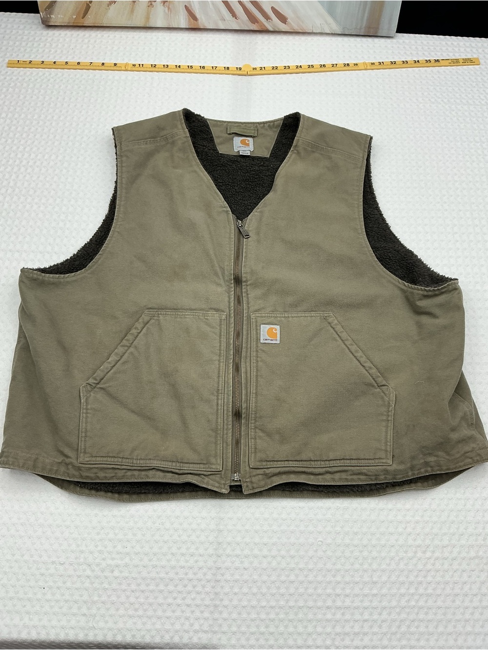 Carhartt Olive Green Work Vest